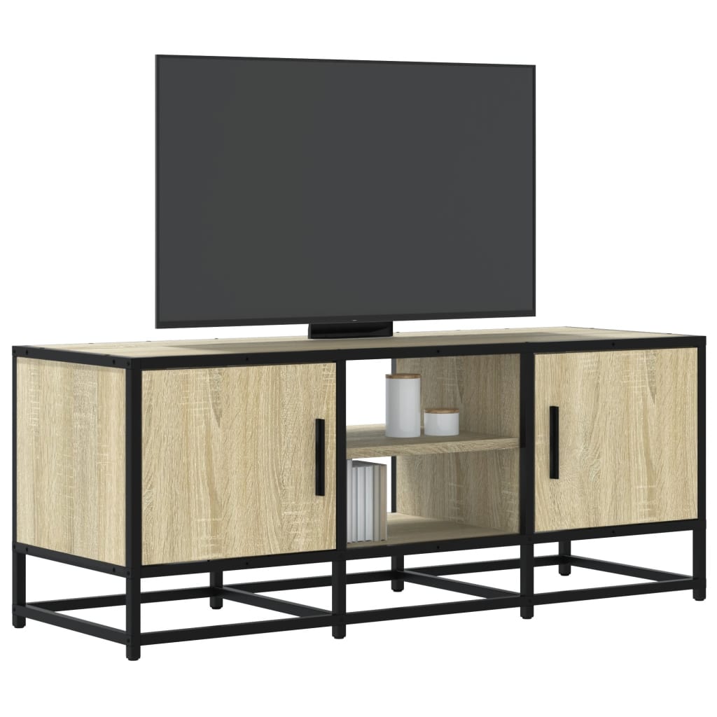 Tv Skříňka 100 X 35 X 41 Cm Kompozitní Dřevo A Kov