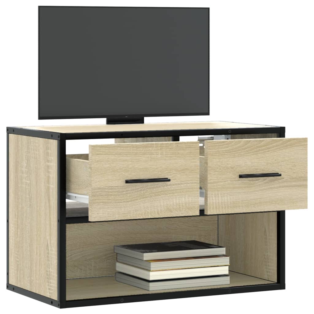 Tv Skříňka 60 X 31 X 39,5 Cm Kompozitní Dřevo A Kov