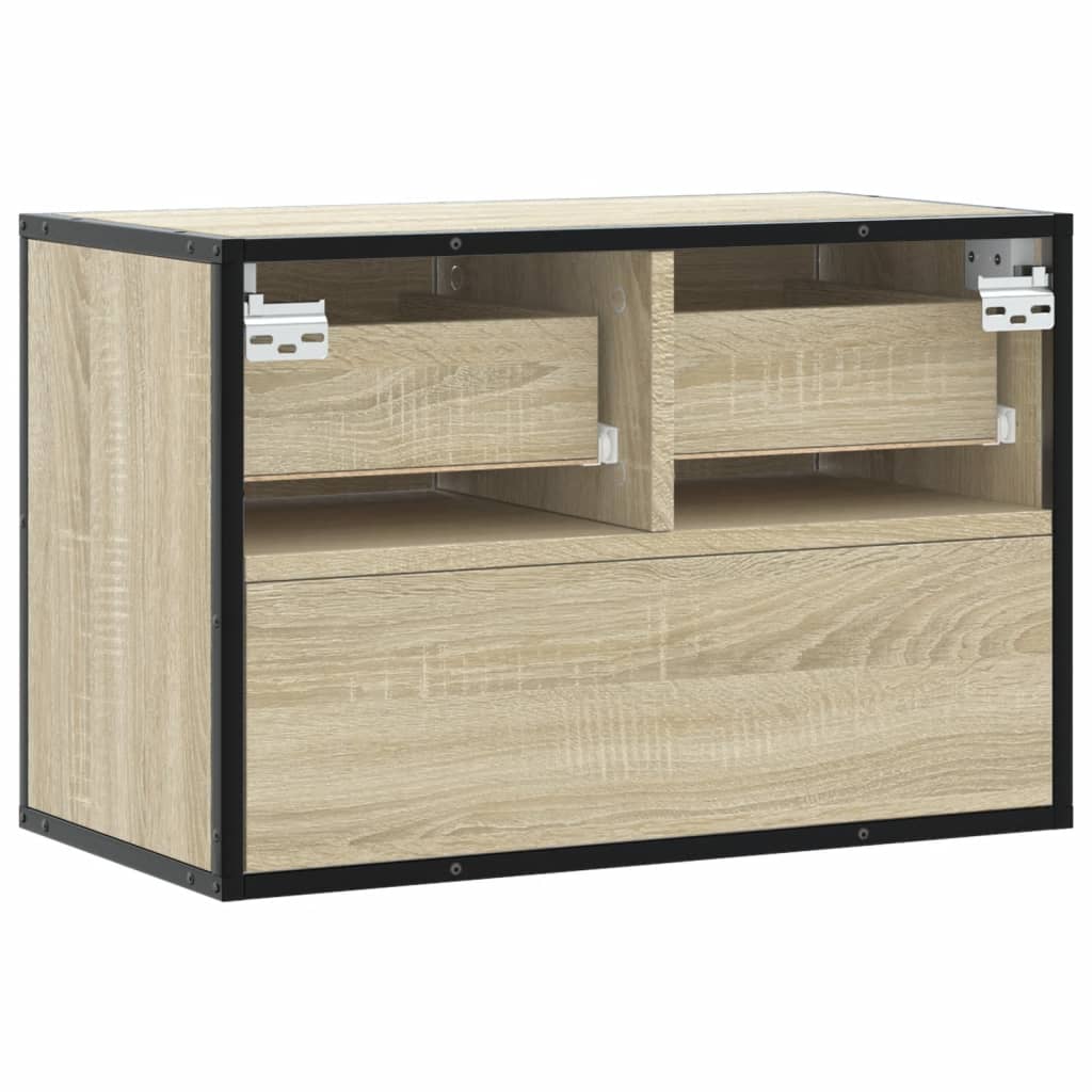 Tv Skříňka 60 X 31 X 39,5 Cm Kompozitní Dřevo A Kov