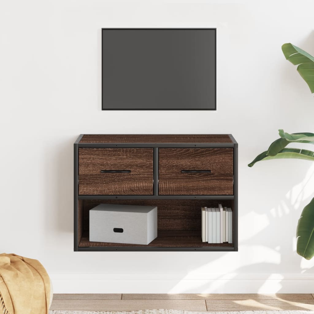 Tv Skříňka 60 X 31 X 39,5 Cm Kompozitní Dřevo A Kov