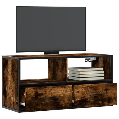 Tv Skříňka 60 X 31 X 39,5 Cm Kompozitní Dřevo A Kov