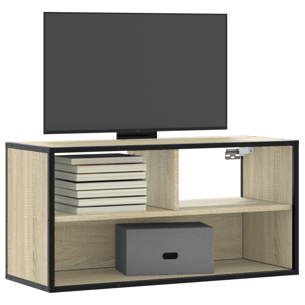 Tv Skříňka 100X31X39,5 Cm Kompozitní Dřevo A Kov