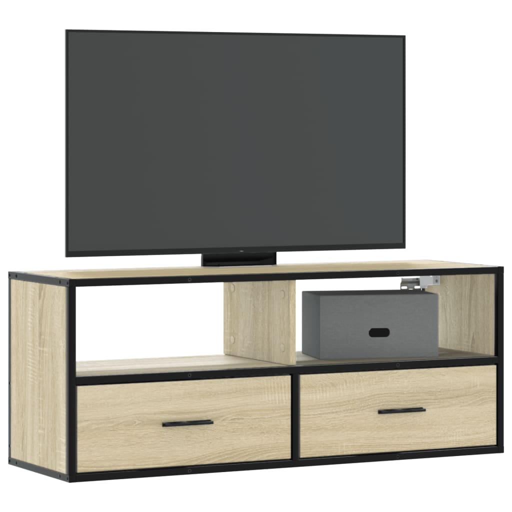 Tv Skříňka 60 X 31 X 39,5 Cm Kompozitní Dřevo A Kov