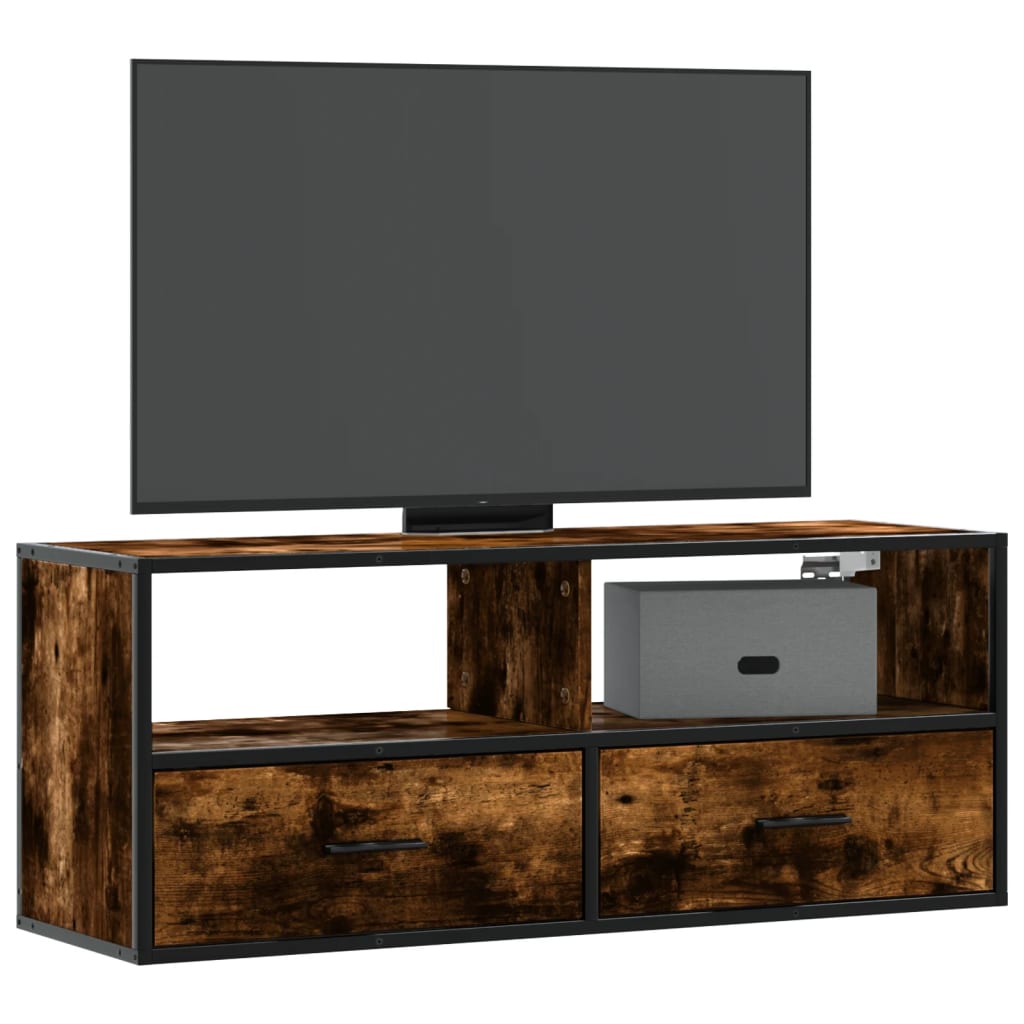 Tv Skříňka 60 X 31 X 39,5 Cm Kompozitní Dřevo A Kov
