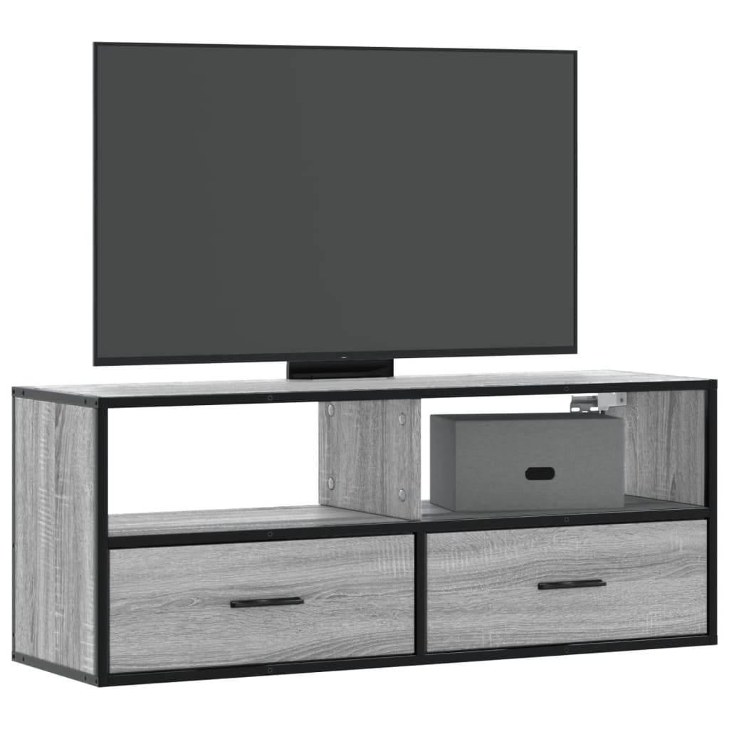 Tv Skříňka 60 X 31 X 39,5 Cm Kompozitní Dřevo A Kov