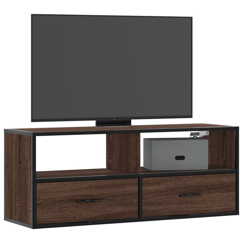 Tv Skříňka 60 X 31 X 39,5 Cm Kompozitní Dřevo A Kov