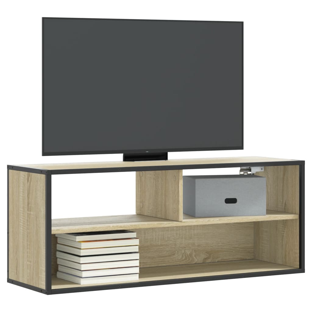 Tv Skříňka 100X31X39,5 Cm Kompozitní Dřevo A Kov