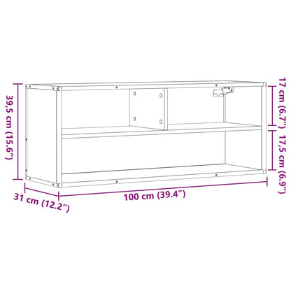 Tv Skříňka 100X31X39,5 Cm Kompozitní Dřevo A Kov