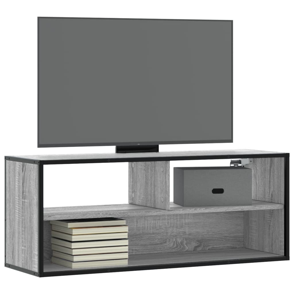 Tv Skříňka 100X31X39,5 Cm Kompozitní Dřevo A Kov