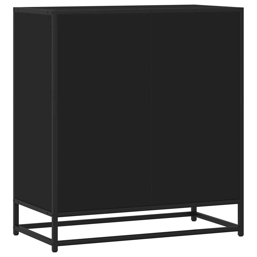 Příborník Černý 68 X 35 X 76 Cm Kompozitní Dřevo