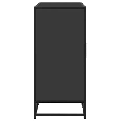 Příborník Černý 92 X 35 X 76 Cm Kompozitní Dřevo