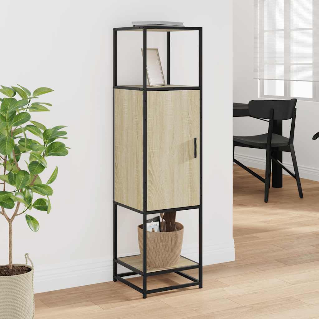 Skříň Highboard 35,5X35X139 Cm Kompozit A Kov