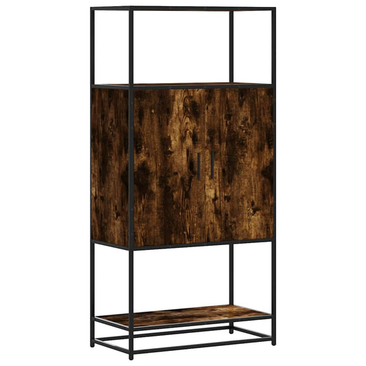 Skříň Highboard 68X35X139Cm Kompozitní Dřevo A Kov