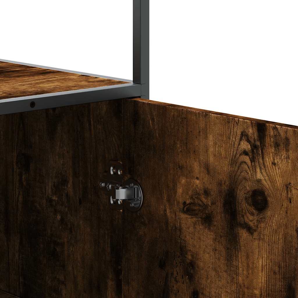 Skříň Highboard 68X35X139Cm Kompozitní Dřevo A Kov