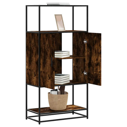 Skříň Highboard 68X35X139Cm Kompozitní Dřevo A Kov