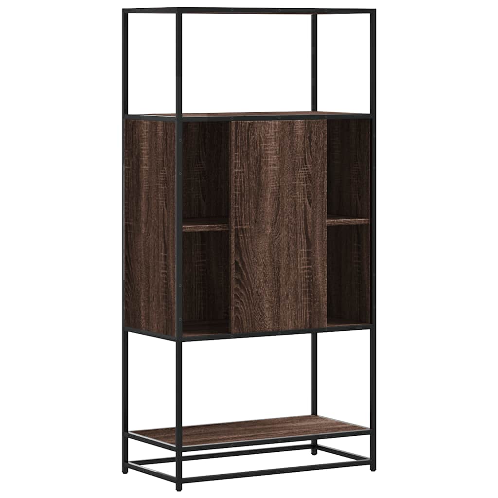 Skříň Highboard 68X35X139Cm Kompozitní Dřevo A Kov