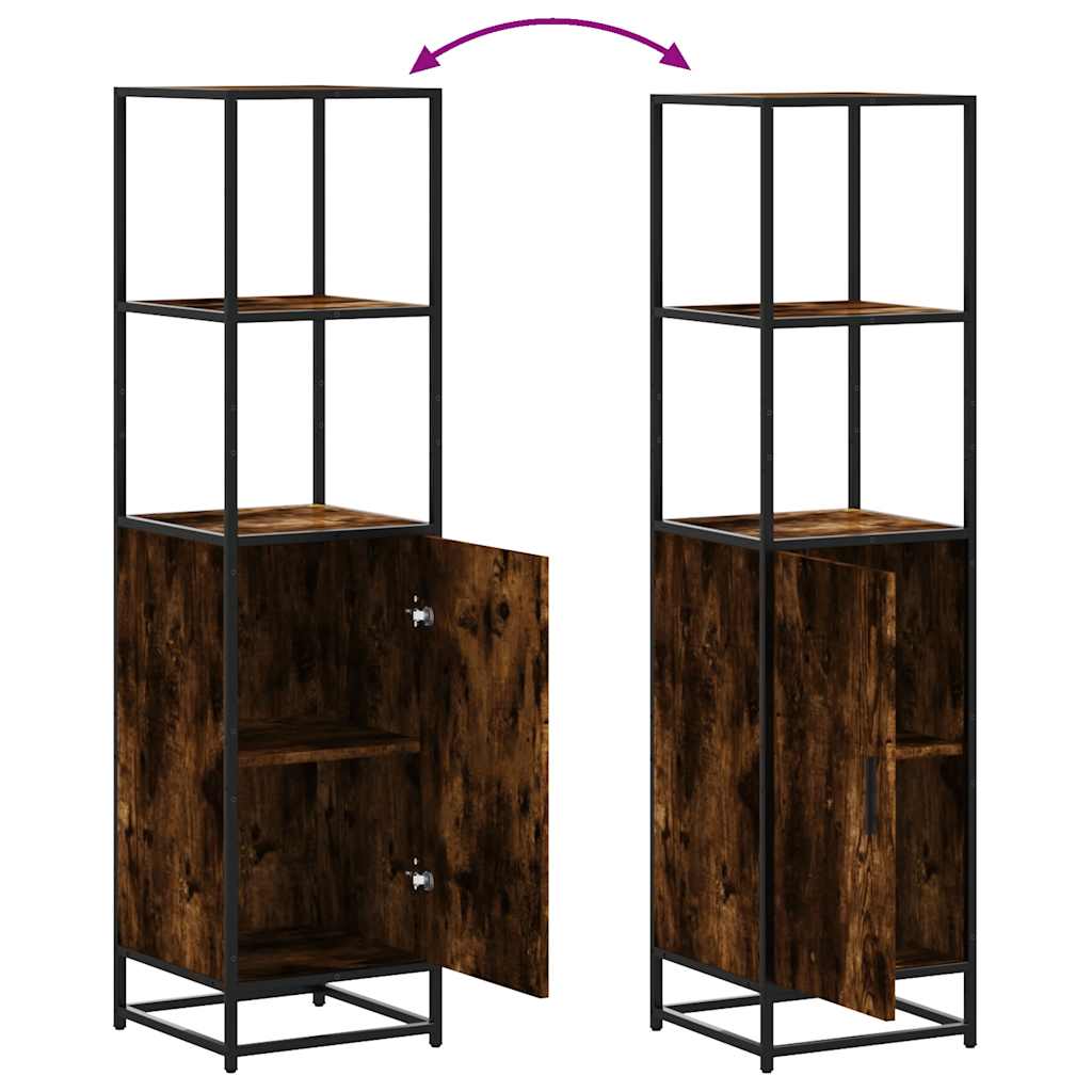Skříň Highboard 35,5X35X139 Cm Kompozit A Kov