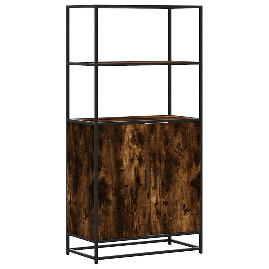 Skříň Highboard 68X35X139Cm Kompozitní Dřevo A Kov