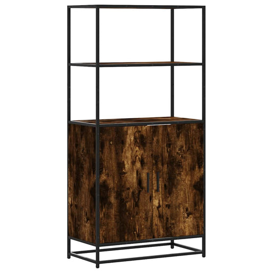 Skříň Highboard 68X35X139Cm Kompozitní Dřevo A Kov