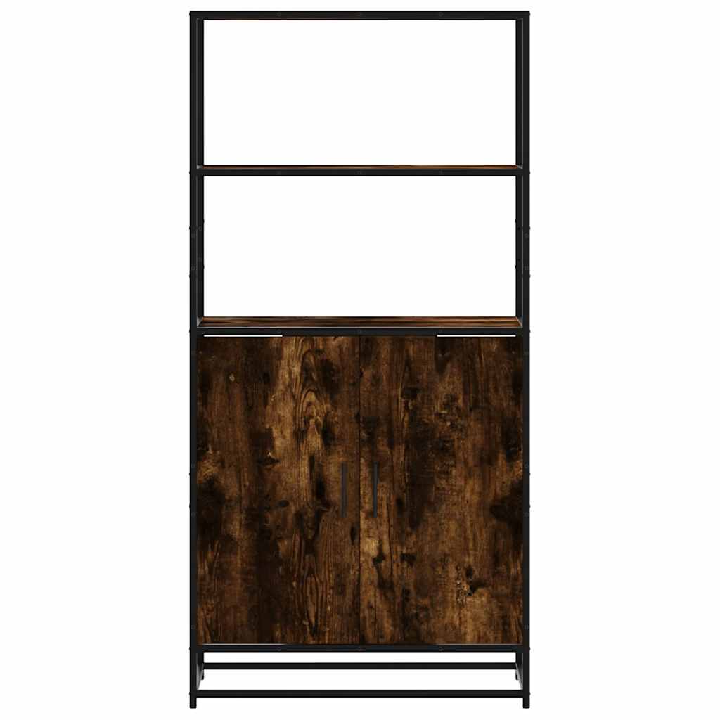 Skříň Highboard 68X35X139Cm Kompozitní Dřevo A Kov