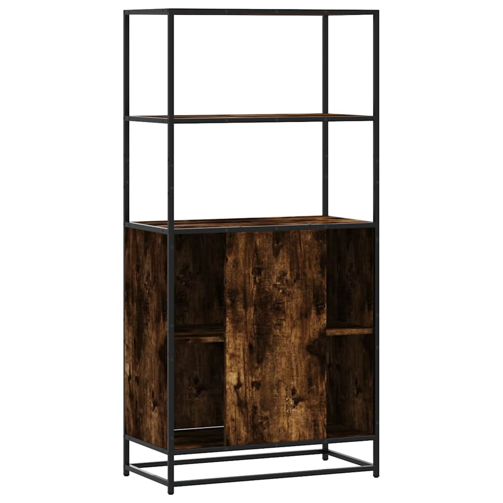 Skříň Highboard 68X35X139Cm Kompozitní Dřevo A Kov