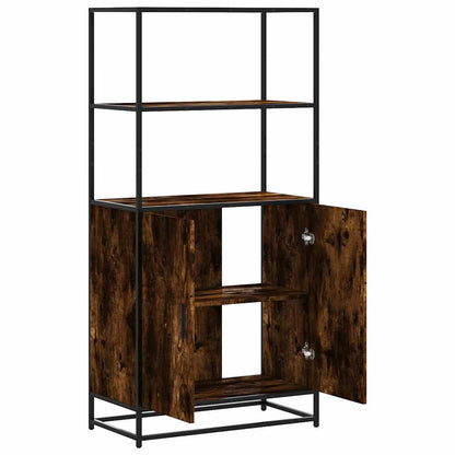 Skříň Highboard 68X35X139Cm Kompozitní Dřevo A Kov