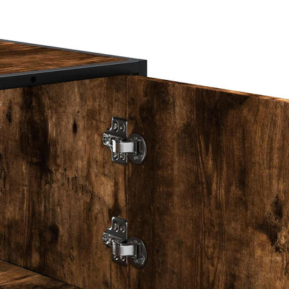 Skříň Highboard 68X35X139Cm Kompozitní Dřevo A Kov
