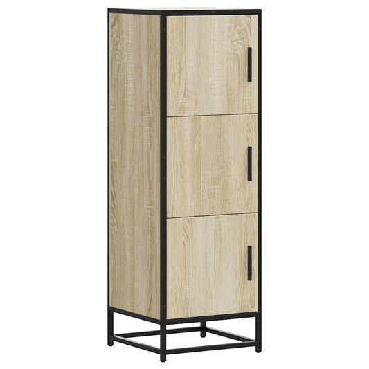 Skříň Highboard Dub Sonoma 35,5X35X106,5 Cm Kompozit A Kov
