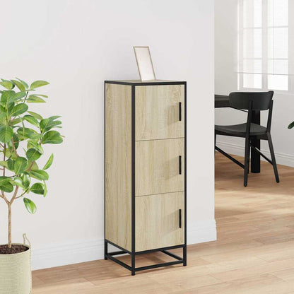 Skříň Highboard Dub Sonoma 35,5X35X106,5 Cm Kompozit A Kov