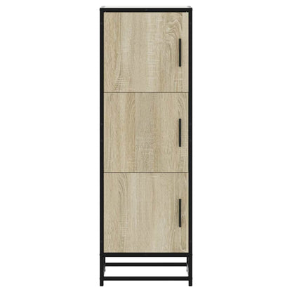 Skříň Highboard Dub Sonoma 35,5X35X106,5 Cm Kompozit A Kov