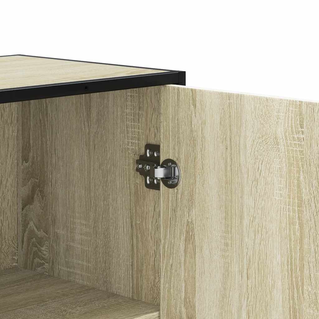 Skříň Highboard Dub Sonoma 35,5X35X106,5 Cm Kompozit A Kov