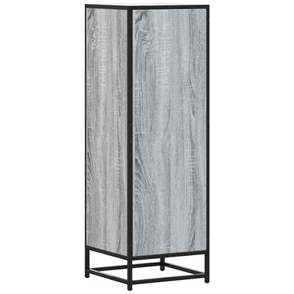 Skříň Highboard Šedá Sonoma 35,5X35X106,5 Cm Kompozit A Kov