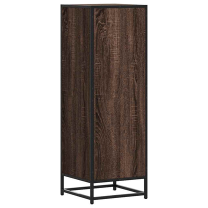 Skříň Highboard Hnědý Dub 35,5X35X106,5 Cm Kompozit A Kov