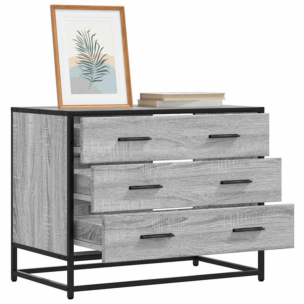 Komoda Se Zásuvkami Sonoma Dub 70X41X56 Cm Kompozitní Dřevo