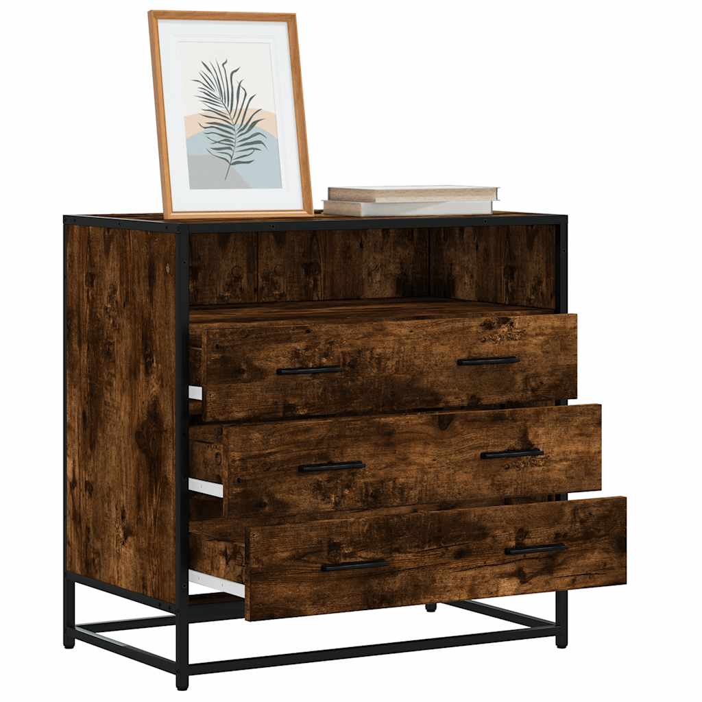 Zásuvková Skříňka Šedá Sonoma 70X41X70 Cm Kompozitní Dřevo