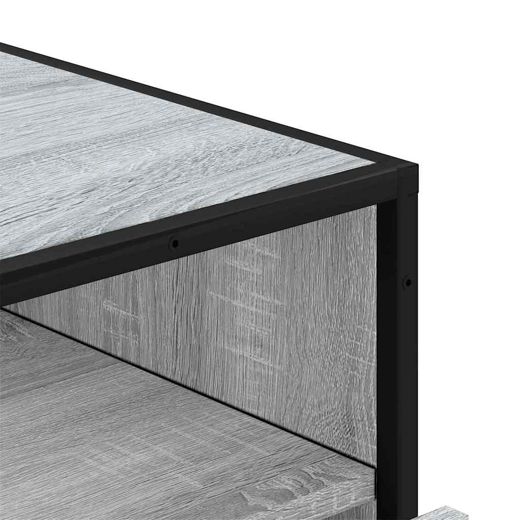 Zásuvková Skříňka Šedá Sonoma 70X41X70 Cm Kompozitní Dřevo