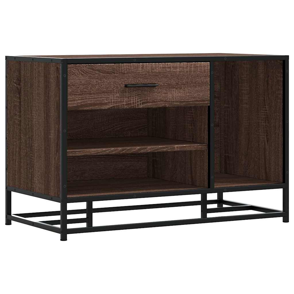 Lavice S Botníkem 80X40X53,5 Cm Kompozit A Kovu