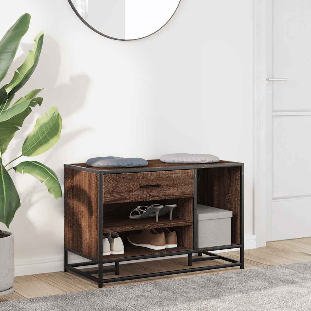 Lavice S Botníkem 80X40X53,5 Cm Kompozit A Kovu