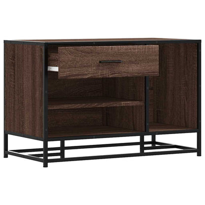 Lavice S Botníkem 80X40X53,5 Cm Kompozit A Kovu