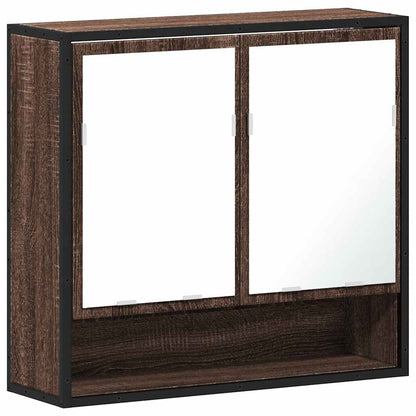 Koupelnová Skříňka Se Zrcadlem 65X20X60 Cm Kompozit