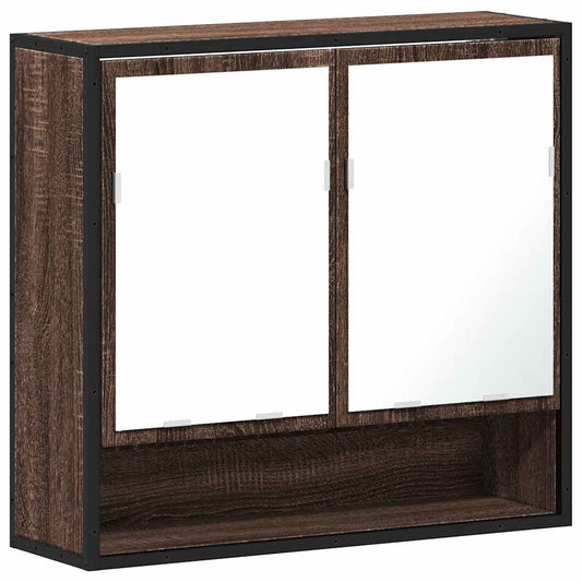Koupelnová Skříňka Se Zrcadlem 65X20X60 Cm Kompozit