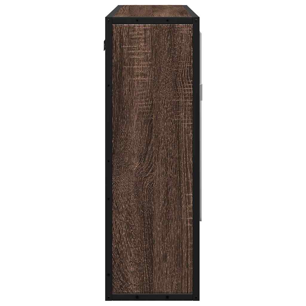 Koupelnová Skříňka Se Zrcadlem 65X20X60 Cm Kompozit