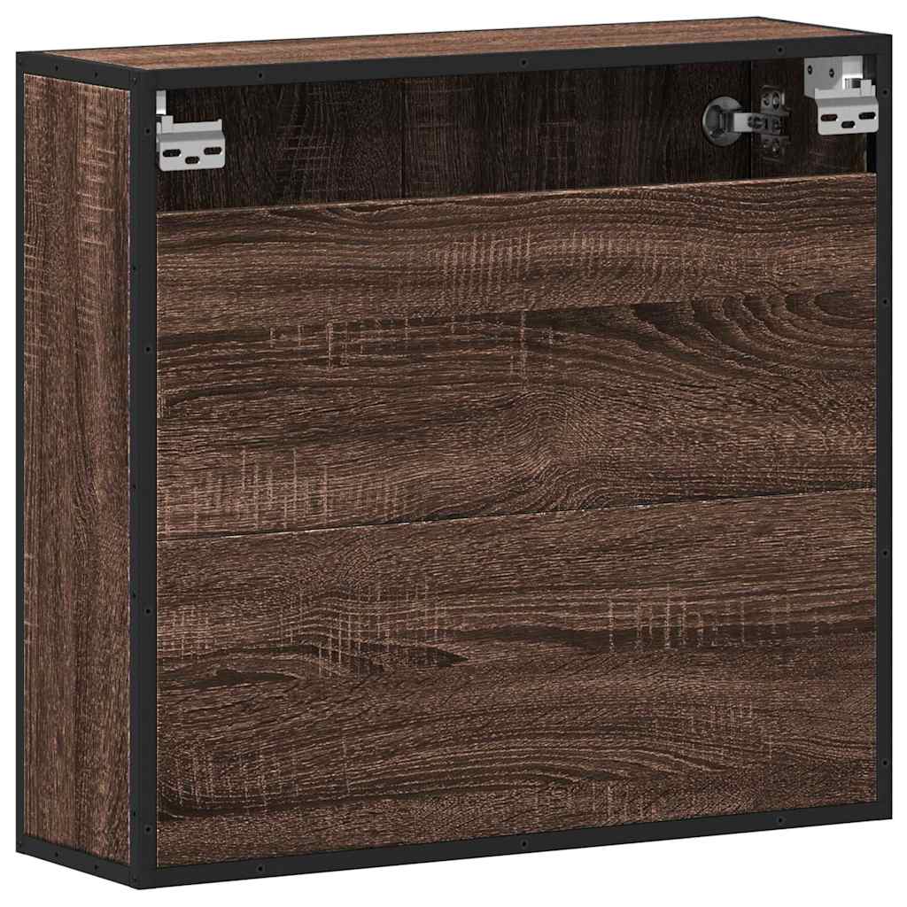 Koupelnová Skříňka Se Zrcadlem 65X20X60 Cm Kompozit