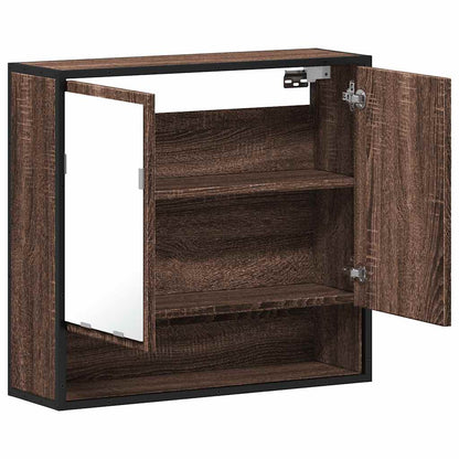 Koupelnová Skříňka Se Zrcadlem 65X20X60 Cm Kompozit