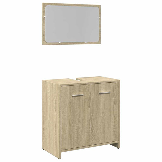 2Dílný Set Koupelnového Nábytku Kompozitní Dřevo