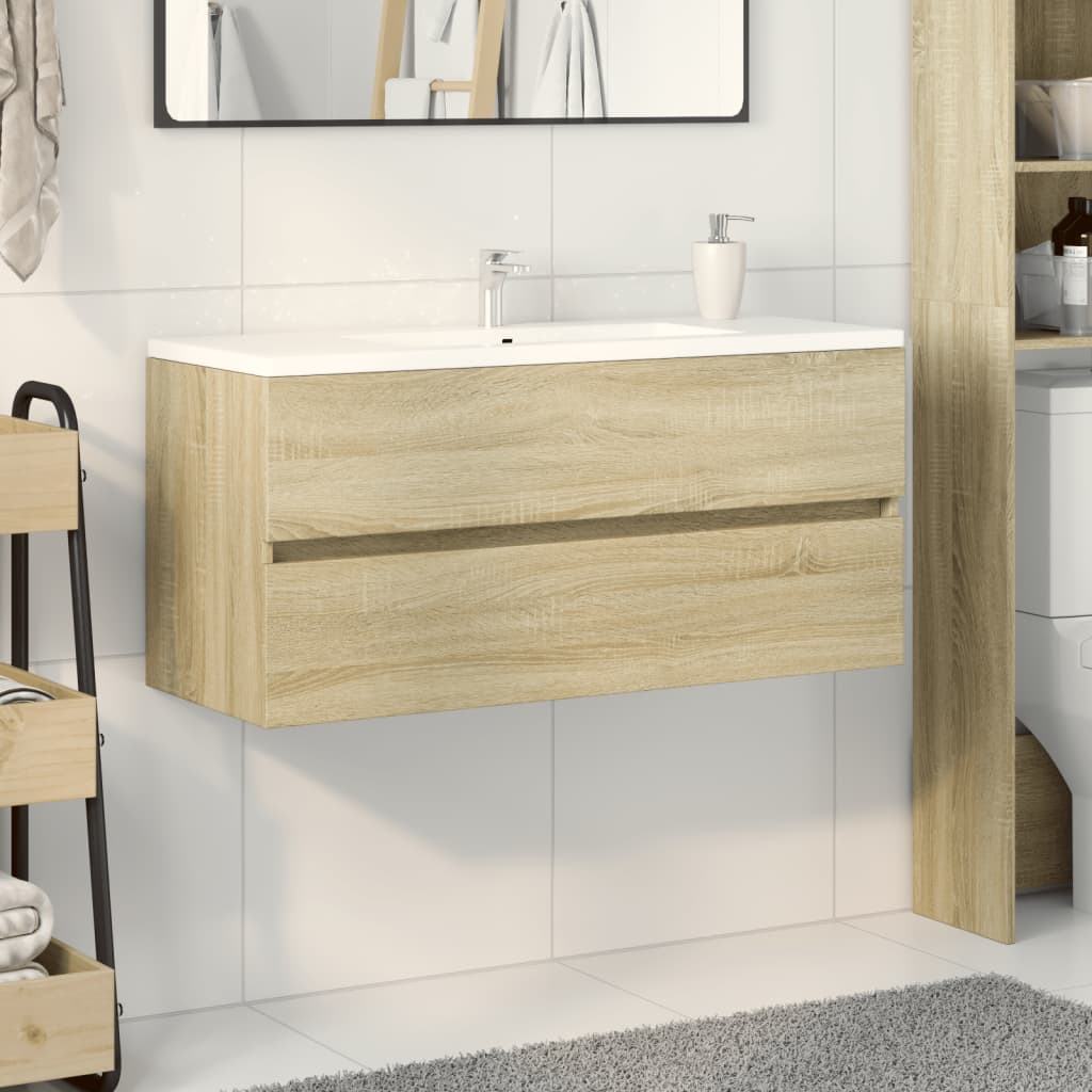 Koupelnová Skříňka Pod Umyvadlo Dub Sonoma 100 X 38,5 X 45 Cm