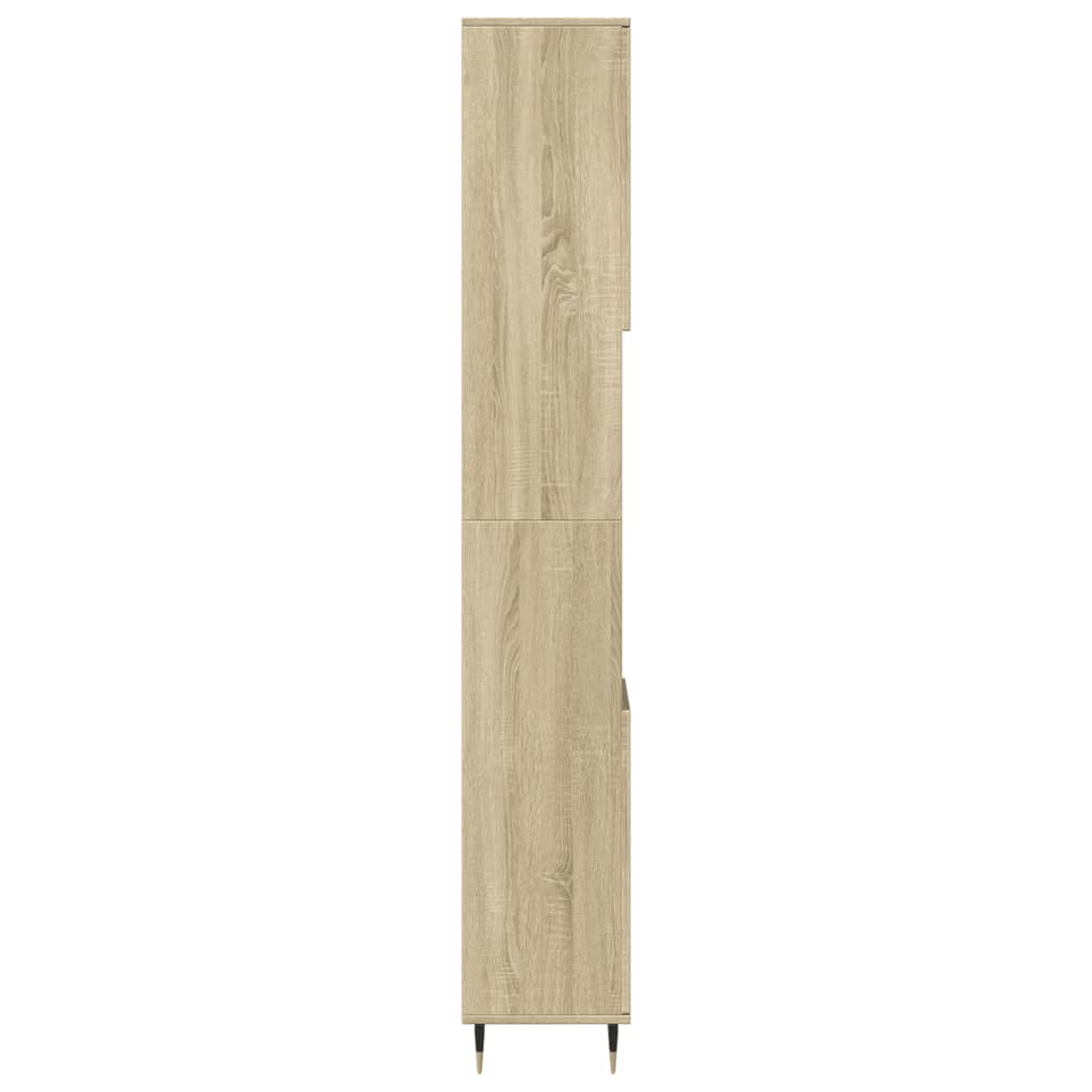 Koupelnová Skříňka 30 X 30 X 190 Cm Kompozitní Dřevo