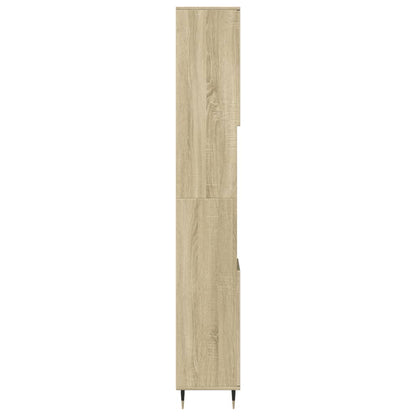 Koupelnová Skříňka 30 X 30 X 190 Cm Kompozitní Dřevo