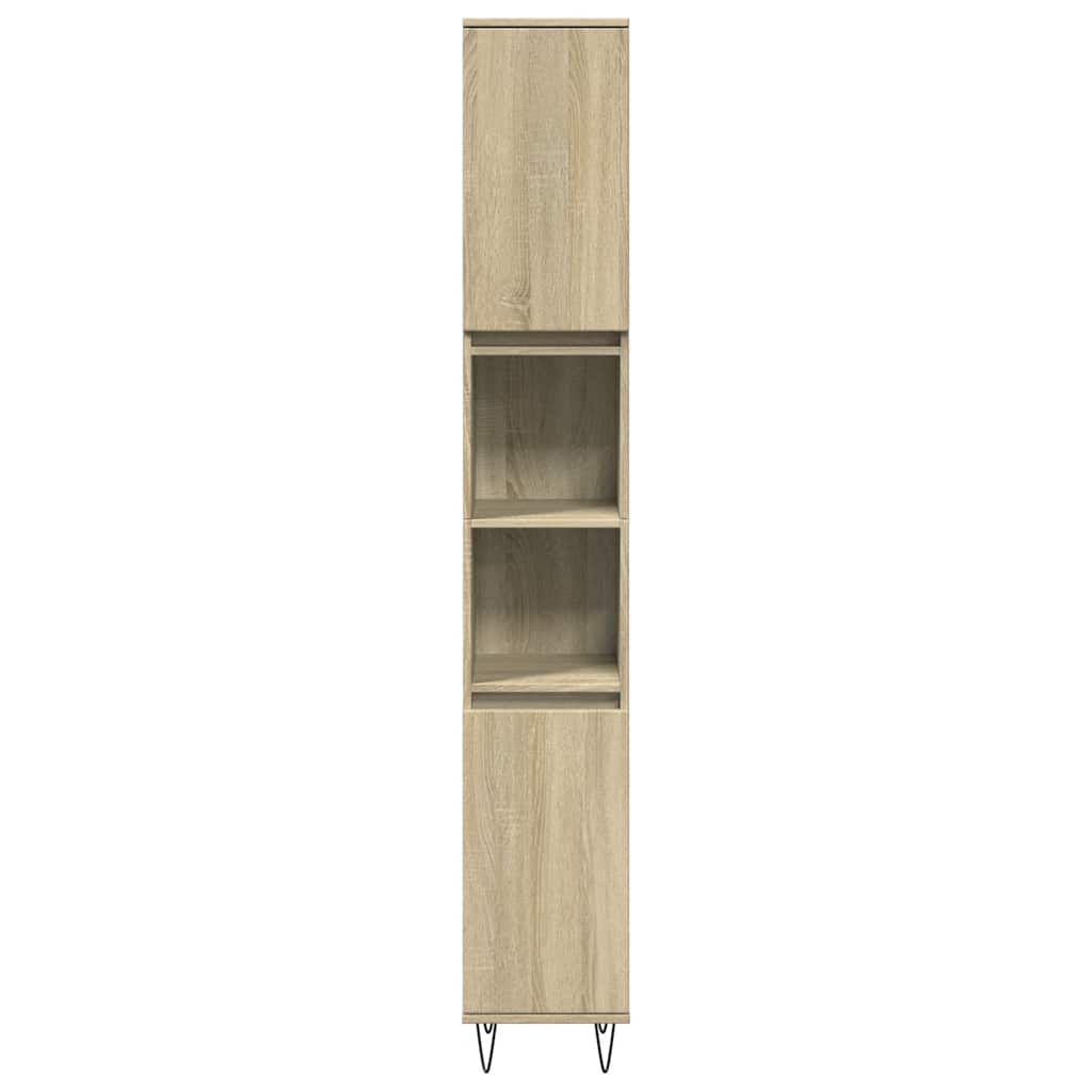 Koupelnová Skříňka 30 X 30 X 190 Cm Kompozitní Dřevo