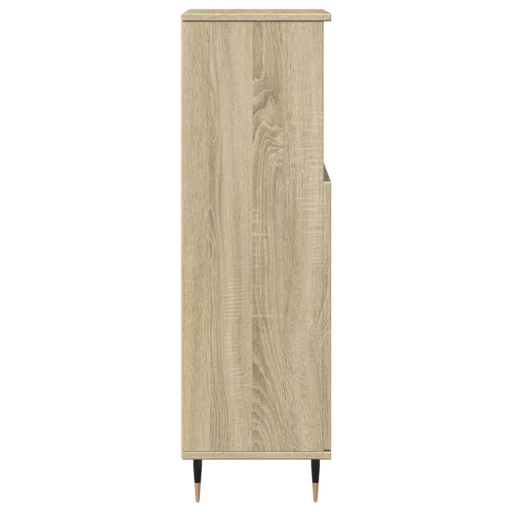 Koupelnová Skříňka 30 X 30 X 100 Cm Kompozitní Dřevo